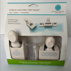 Martha Stewart crafts punches
Punch around the page set 
Style:  Double loops